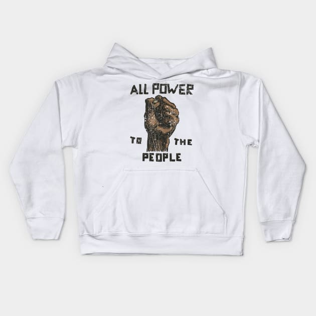 All Power To The People 1966 Color Variant Kids Hoodie by JCD666